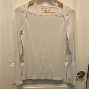 Banana Republic Cream Fitted Blouse